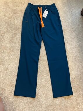 FIGS Deep Reef High Waisted Salida Straight Leg - Scrub Pant XS - NWT